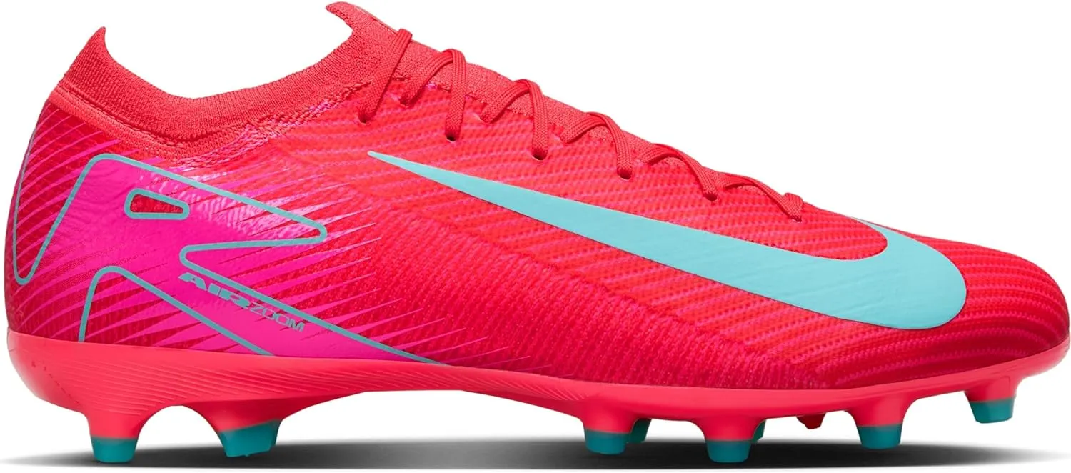 Nike Mercurial Vapor 16 Pro AG-Pro Low-Top Soccer Cleats (FQ8684-800, Ember Glow/Aurora Green)