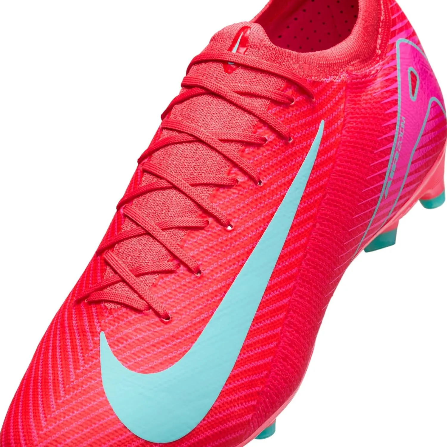 Nike Mercurial Vapor 16 Pro AG-Pro Low-Top Soccer Cleats (FQ8684-800, Ember Glow/Aurora Green)