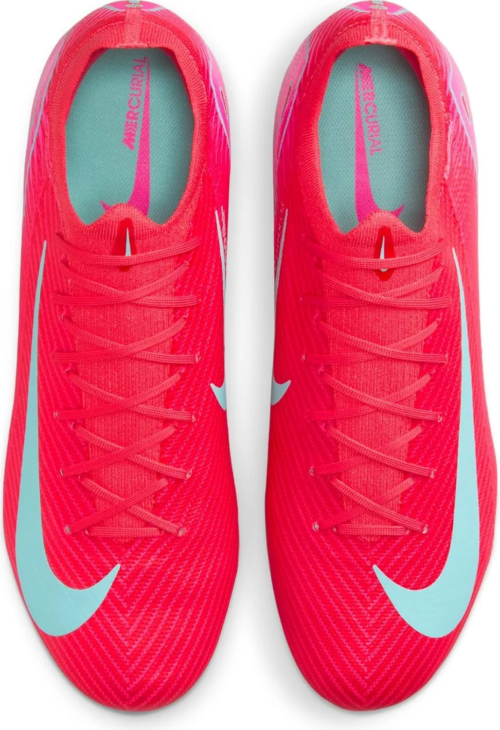 Nike Mercurial Vapor 16 Pro AG-Pro Low-Top Soccer Cleats (FQ8684-800, Ember Glow/Aurora Green)