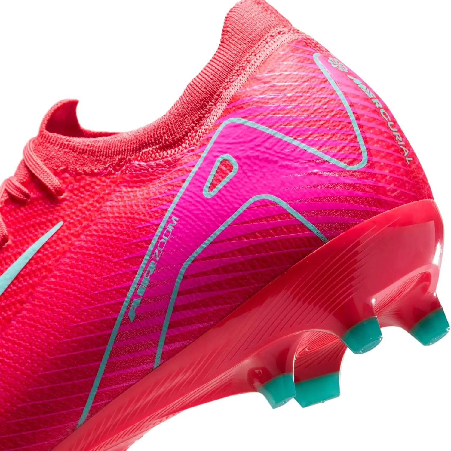 Nike Mercurial Vapor 16 Pro AG-Pro Low-Top Soccer Cleats (FQ8684-800, Ember Glow/Aurora Green)