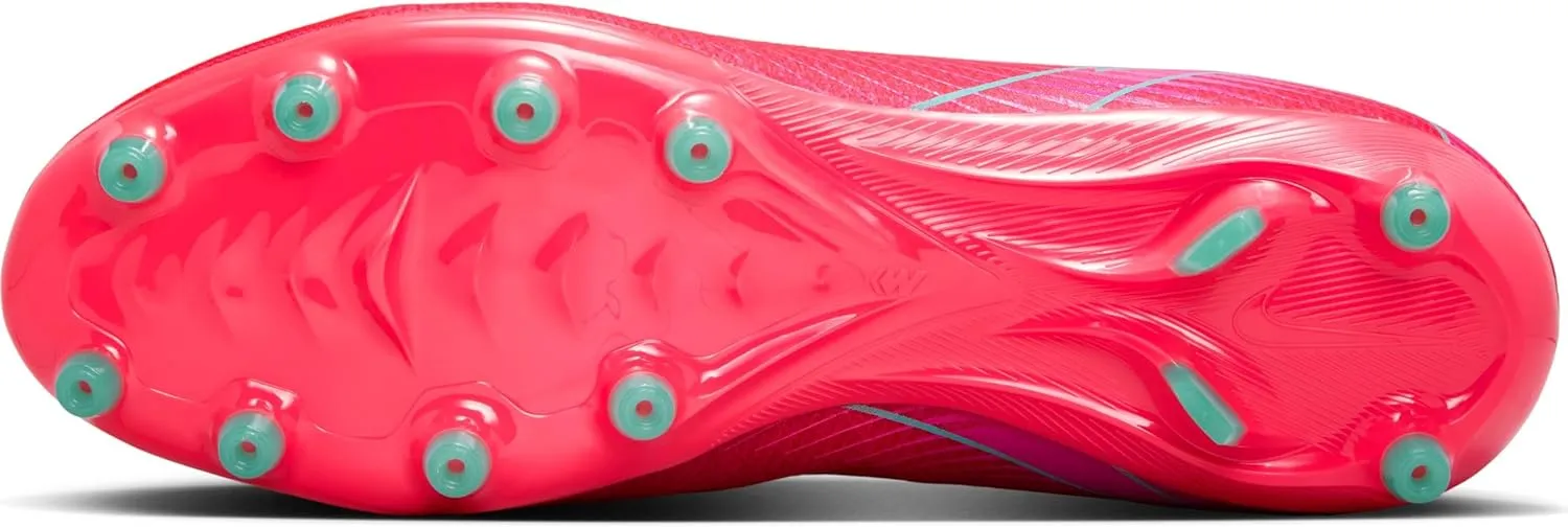 Nike Mercurial Vapor 16 Pro AG-Pro Low-Top Soccer Cleats (FQ8684-800, Ember Glow/Aurora Green)