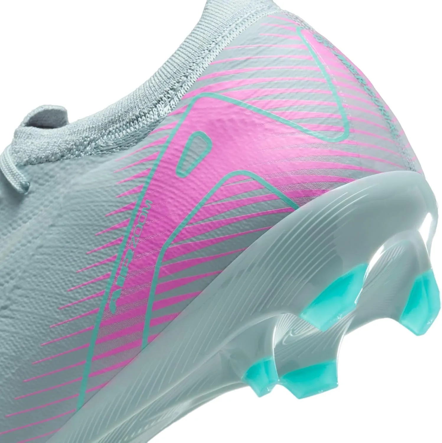 Nike Mercurial Vapor 16 Pro FG Low-Top Soccer Cleats (FQ8685-301, Ocean Cube/Pink Blast)