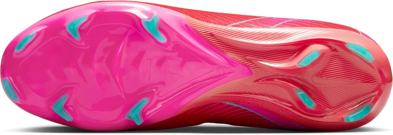 Nike Mercurial Vapor 16 Pro FG Low-Top Soccer Cleats (FQ8685-800, Ember Glow/Aurora Green)