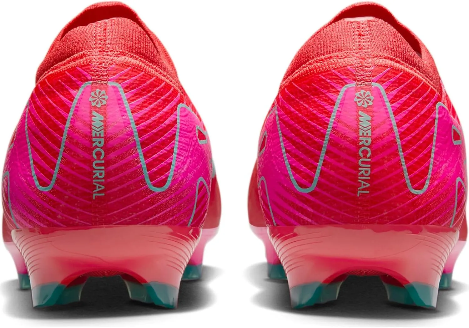 Nike Mercurial Vapor 16 Pro FG Low-Top Soccer Cleats (FQ8685-800, Ember Glow/Aurora Green)
