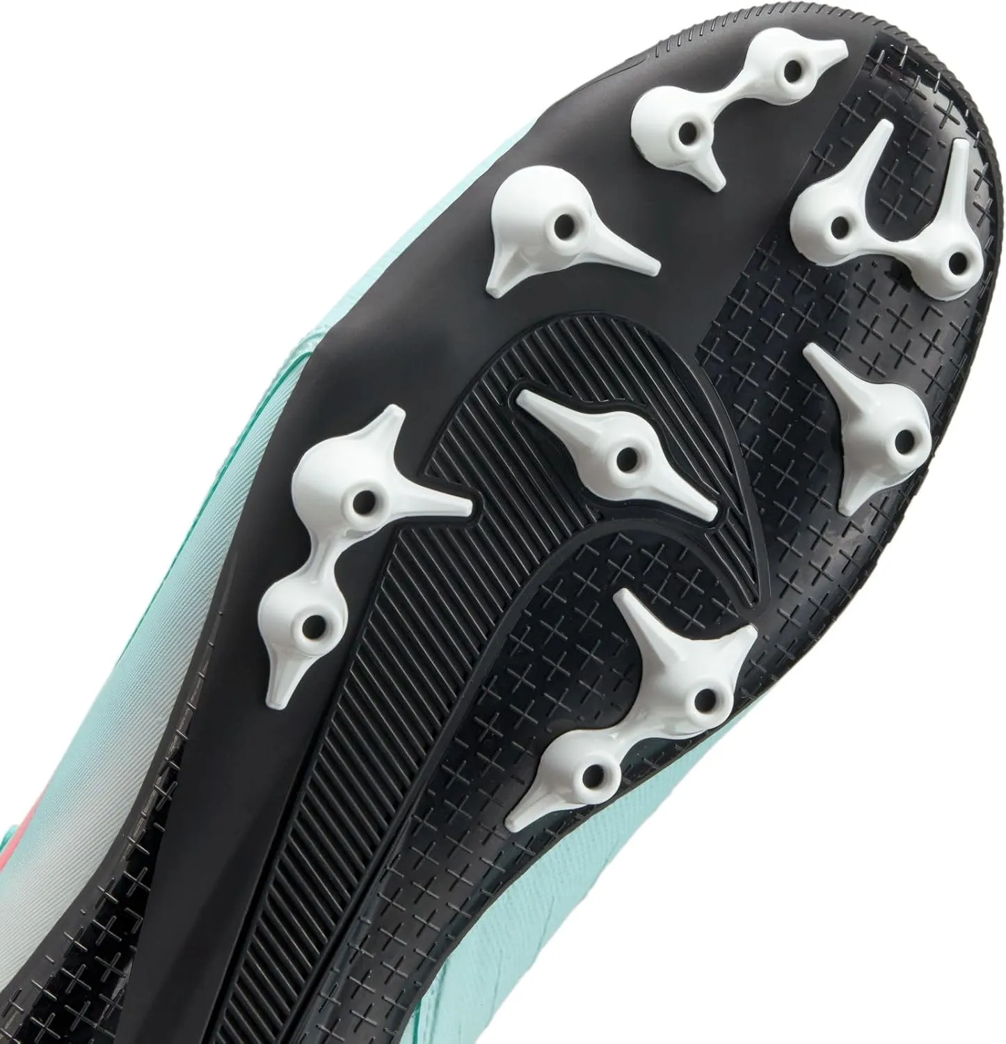 Nike Phantom GX 2 Academy AG Low-Top Soccer Cleats (FJ2552-300, Mint/Off Noir/Atomic Red)