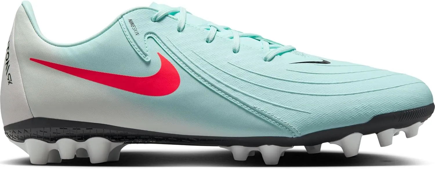Nike Phantom GX 2 Academy AG Low-Top Soccer Cleats (FJ2552-300, Mint/Off Noir/Atomic Red)