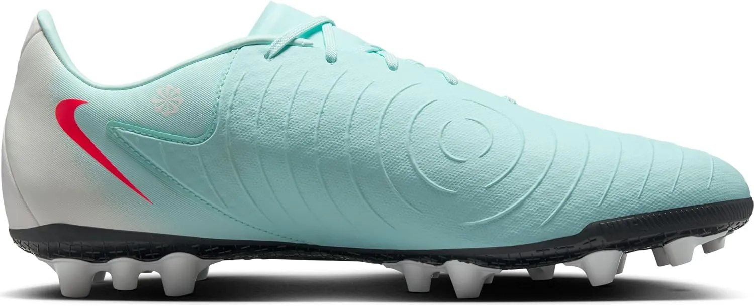 Nike Phantom GX 2 Academy AG Low-Top Soccer Cleats (FJ2552-300, Mint/Off Noir/Atomic Red)