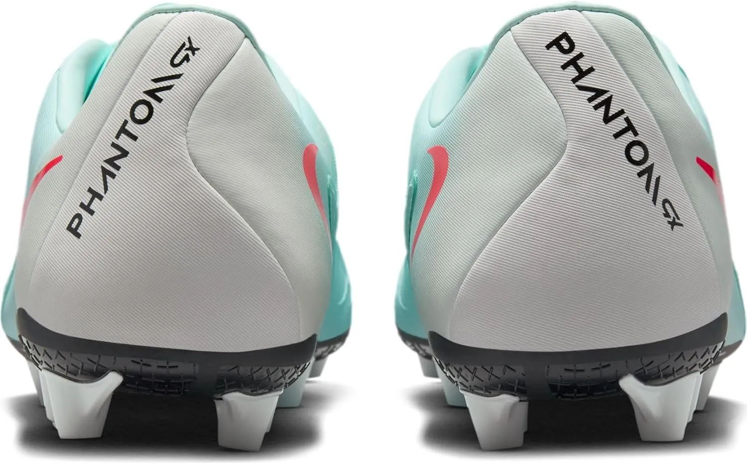 Nike Phantom GX 2 Academy AG Low-Top Soccer Cleats (FJ2552-300, Mint/Off Noir/Atomic Red)