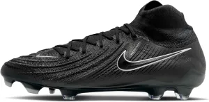 Nike Phantom Luna 2 Elite FG High-Top Soccer Cleats (FJ2572-001, Black/Black) Size 4