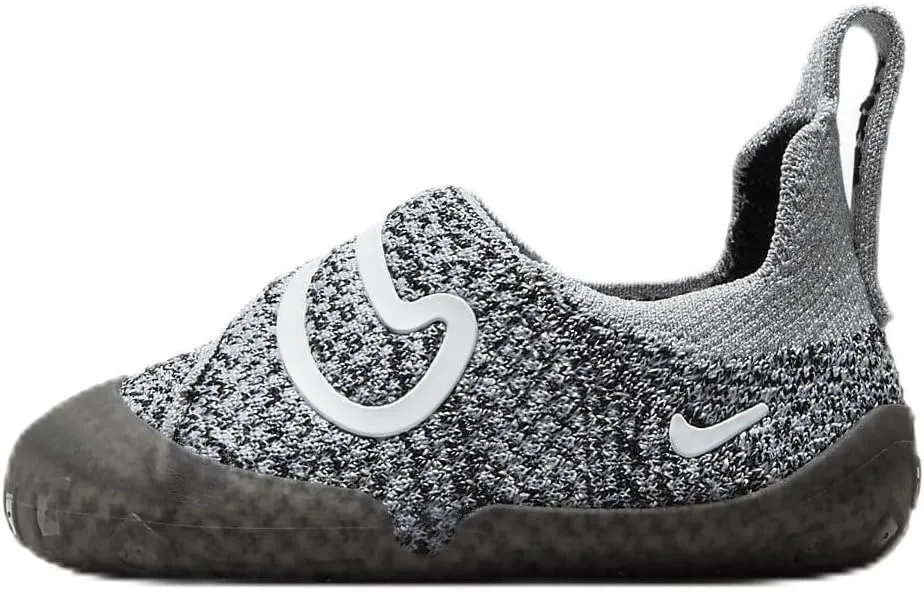 Nike Swoosh 1 Baby/Toddler Shoes (FB3244-001, Black/Wolf Grey/White) Size 5