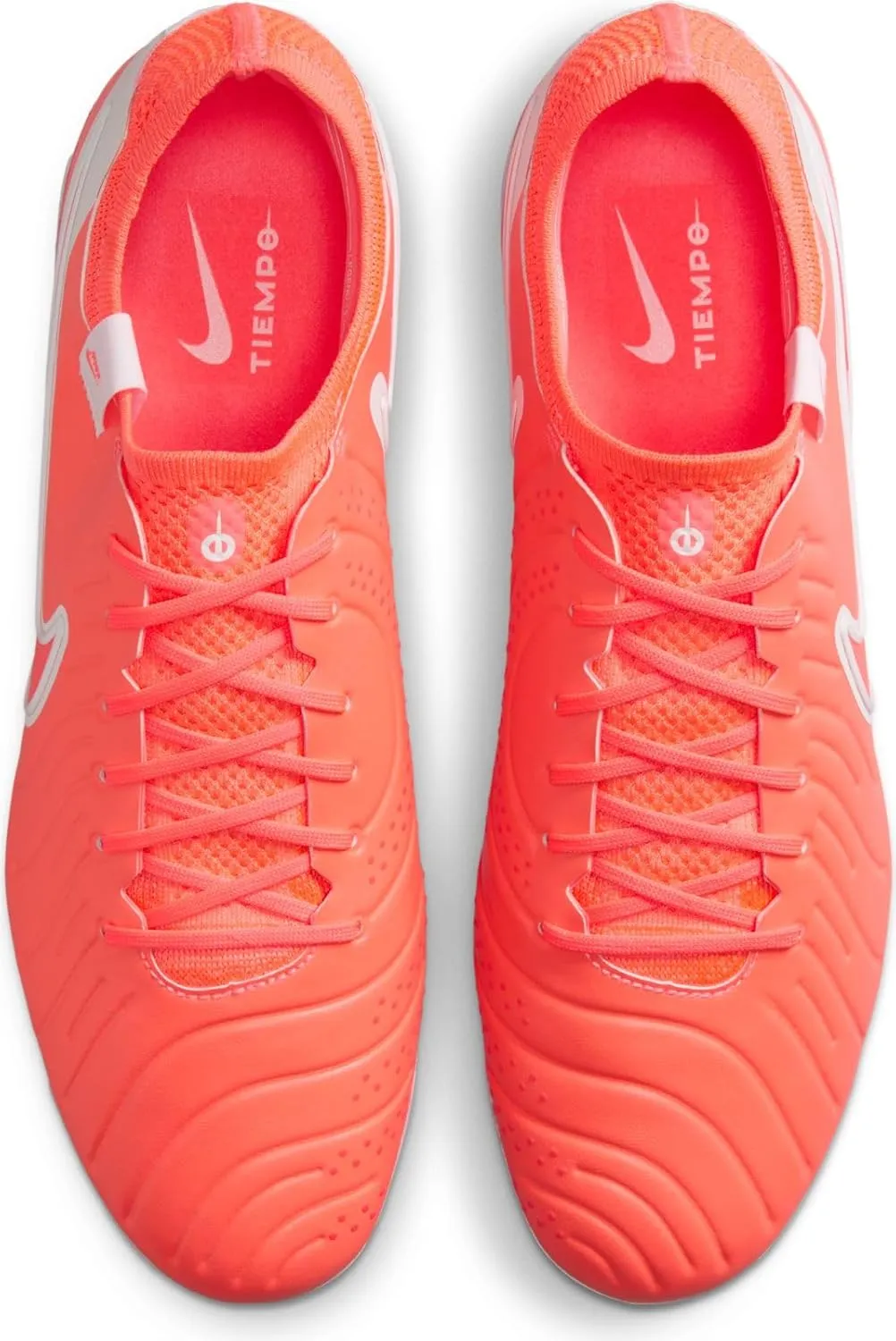 Nike Tiempo Legend 10 Elite Firm-Ground Low-Top Soccer Cleats (DV4328-800, Hot Lava/White)