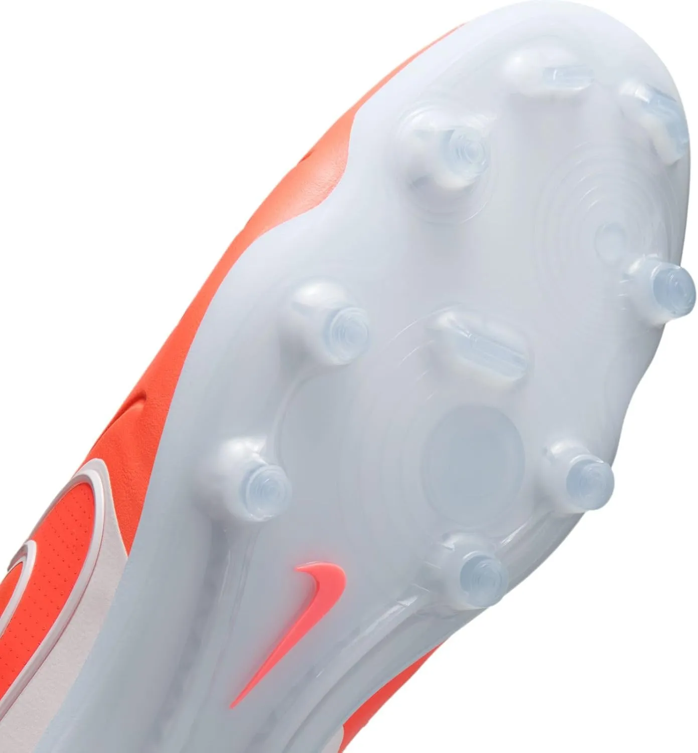 Nike Tiempo Legend 10 Elite Firm-Ground Low-Top Soccer Cleats (DV4328-800, Hot Lava/White)