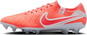 Nike Tiempo Legend 10 Elite Firm-Ground Low-Top Soccer Cleats (DV4328-800, Hot Lava/White)