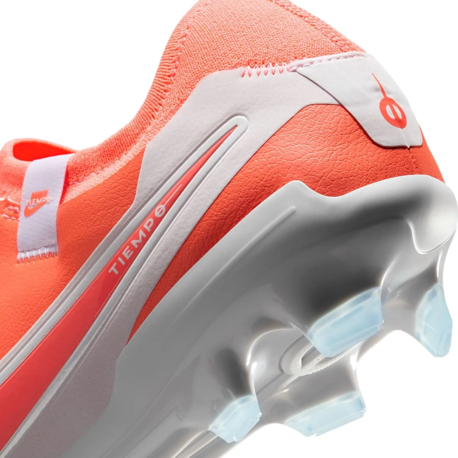 Nike Tiempo Legend 10 Pro Firm-Ground Low-Top Soccer Cleats (DV4333-800, Hot Lava/White)