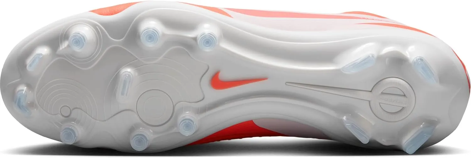 Nike Tiempo Legend 10 Pro Firm-Ground Low-Top Soccer Cleats (DV4333-800, Hot Lava/White)