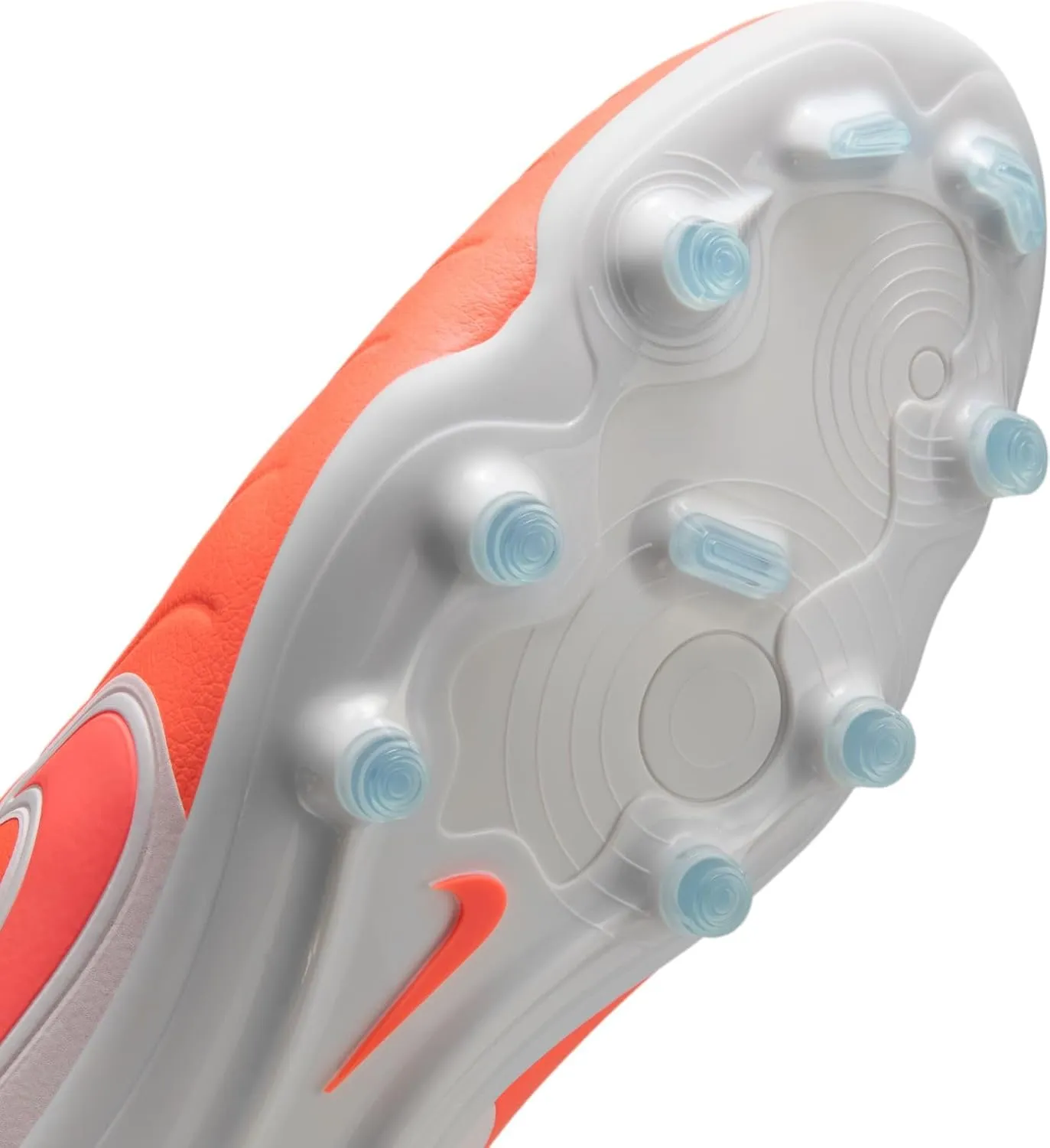 Nike Tiempo Legend 10 Pro Firm-Ground Low-Top Soccer Cleats (DV4333-800, Hot Lava/White)