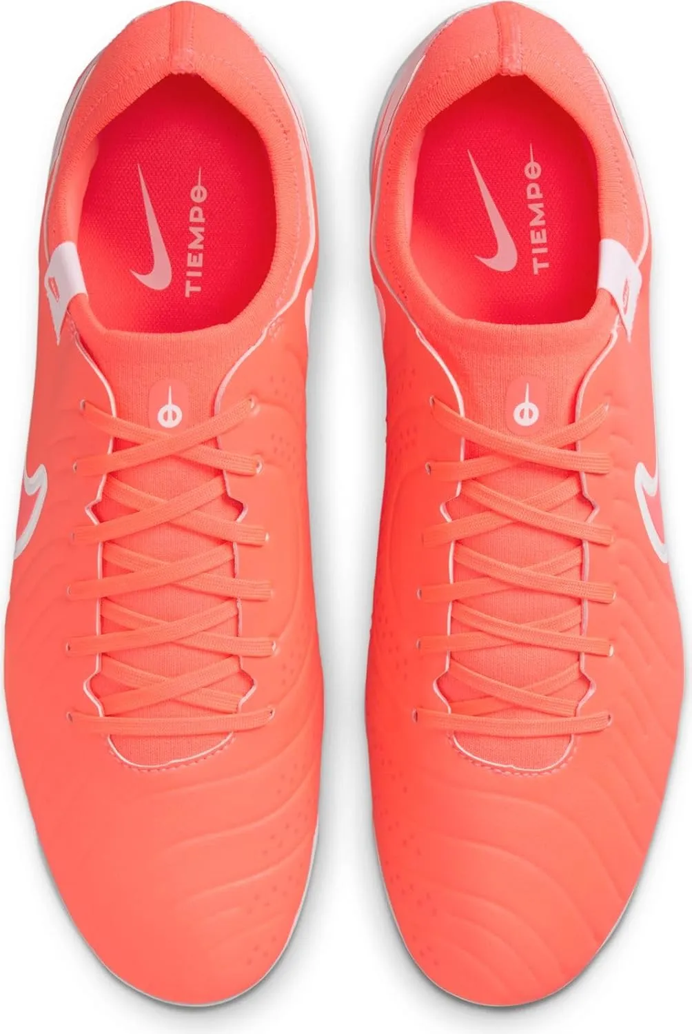 Nike Tiempo Legend 10 Pro Firm-Ground Low-Top Soccer Cleats (DV4333-800, Hot Lava/White)