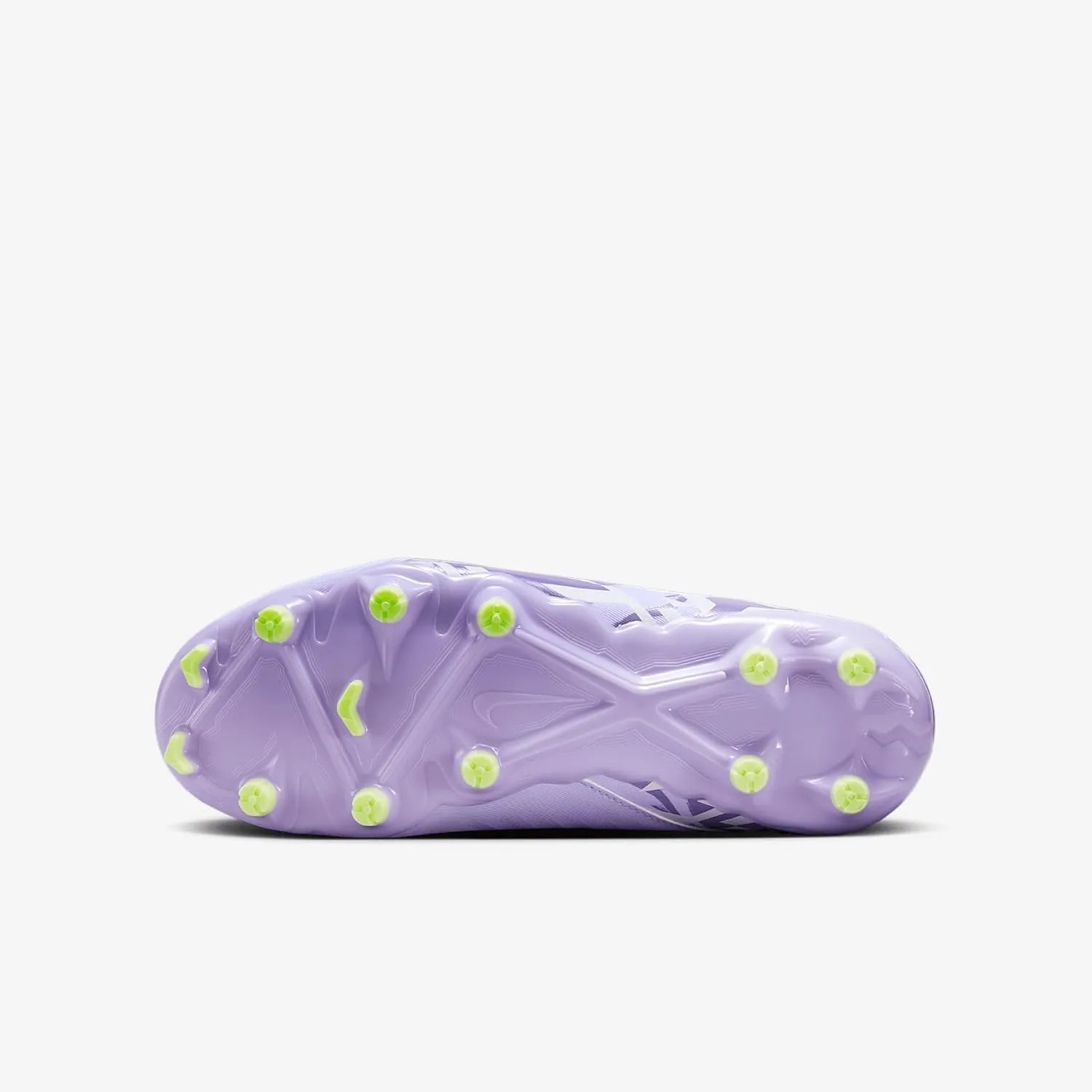 Nike United Jr. Phantom Luna 2 Academy Big Kids' FG High-Top Soccer Cleats (HF1582-500, Purple Agate/Barely Volt)