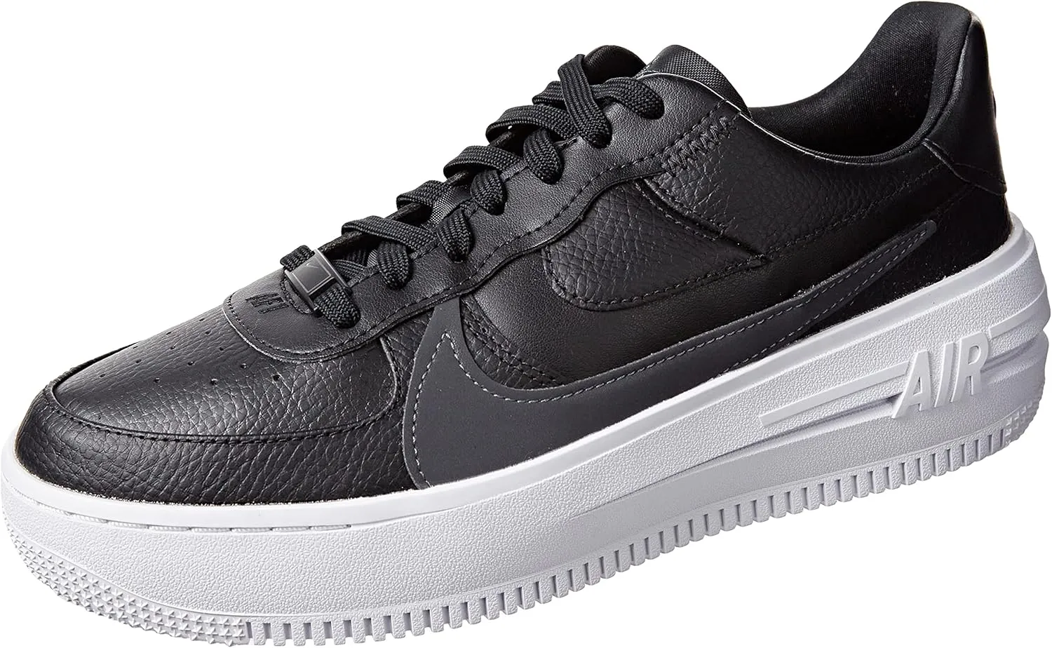 Nike Womens Air Force One Platform Sneakers, Black/Anthracite/White, 9
