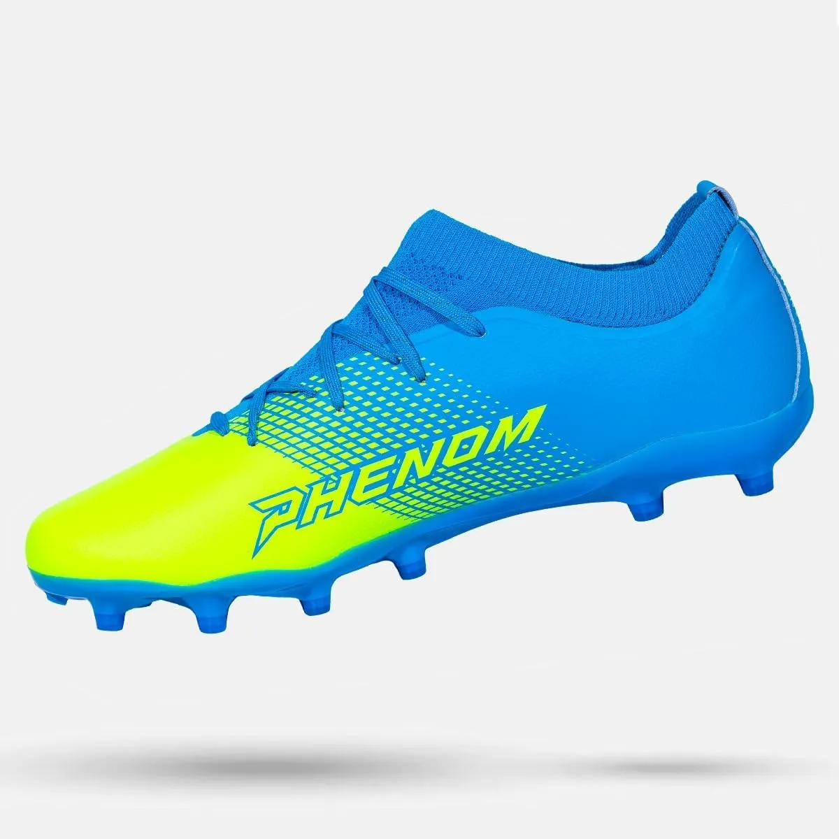 Quantum Energy: Soccer Cleats - Columbia Blue & Slime