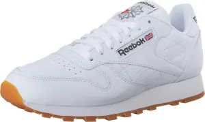 Reebok Men's Classic Leather Sneaker, US-White/Gum, 3.5