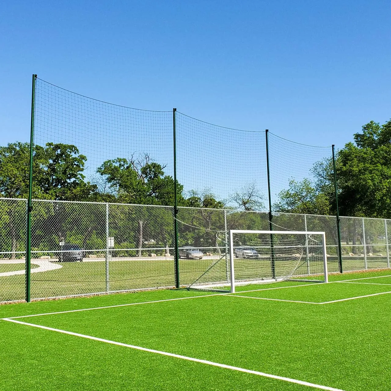 Removable Alu80 Ball Stop System Posts [3 Sizes] | Aluminum Post for Ball Stop Netting | Single Post Only | Fence Post for Multi-Sport Ball Stop System