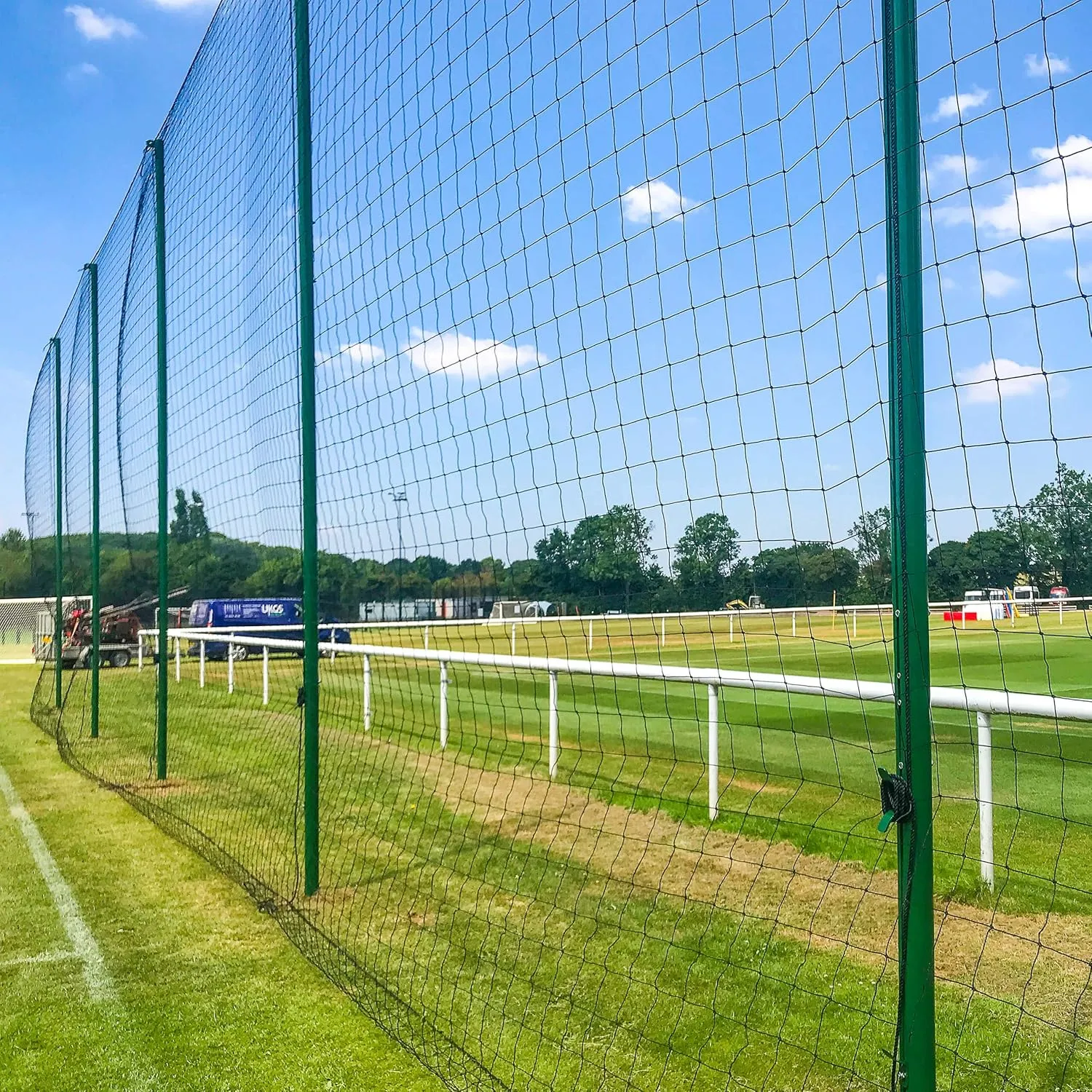 Removable Alu80 Ball Stop System Posts [3 Sizes] | Aluminum Post for Ball Stop Netting | Single Post Only | Fence Post for Multi-Sport Ball Stop System