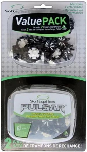 SOFTSPIKES Golf Cleats Fast Twist 3.0 Value Pack - Black - Also Fits Tri-Lok, Slim-Lok, and Tour Lock Cleat Systems