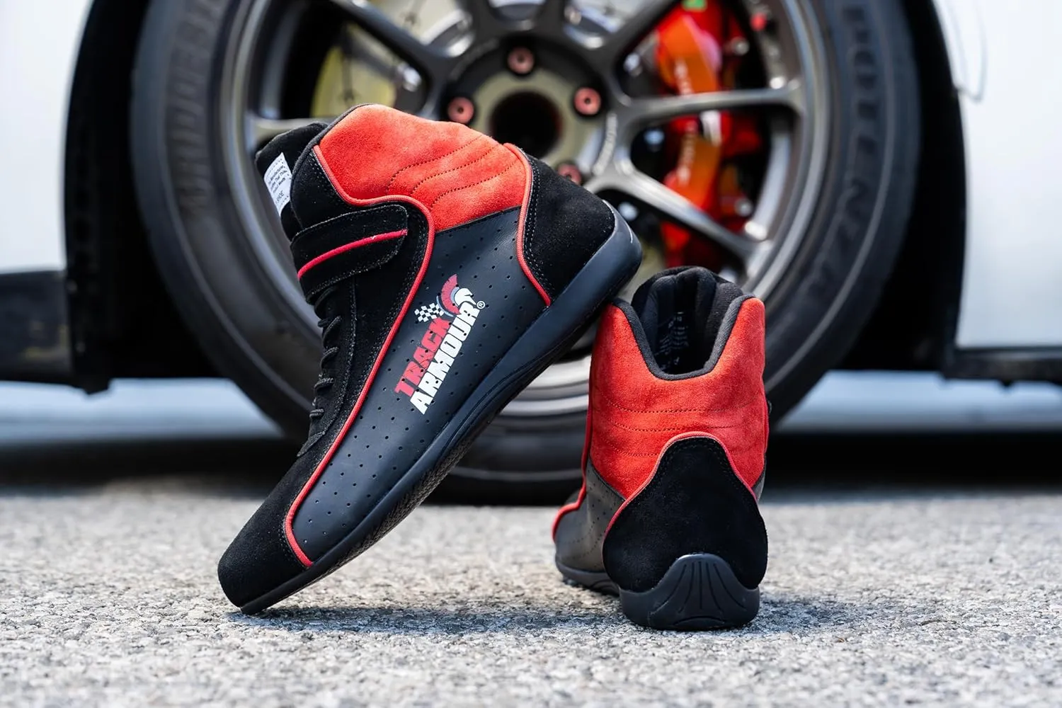 TRACK ARMOUR] SFI 3.3/5 Auto Racing Shoes Black