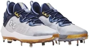 Under Armour Men's UA Harper 8 Low ST Baseball Cleats - High Energy Return and Ultimate Traction 13 White-Midnight Navy