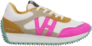 Vintage Havnaa Women's Cosmic Sneaker, Mustard/Neon Pink, 10
