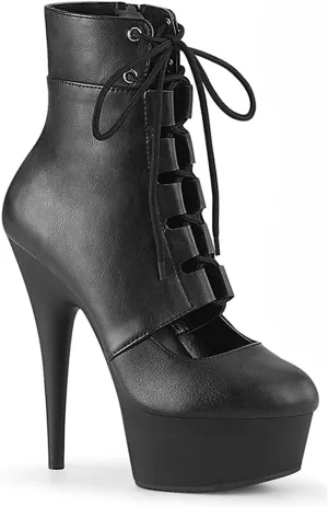 Vujkliy Women's Hollow Booties Stiletto Platform Fashion Stage Catwalk High Heels Large Size