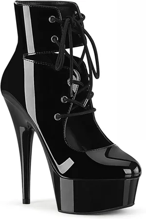 Vujkliy Women's Hollow Booties Stiletto Platform Fashion Stage Catwalk High Heels Large Size